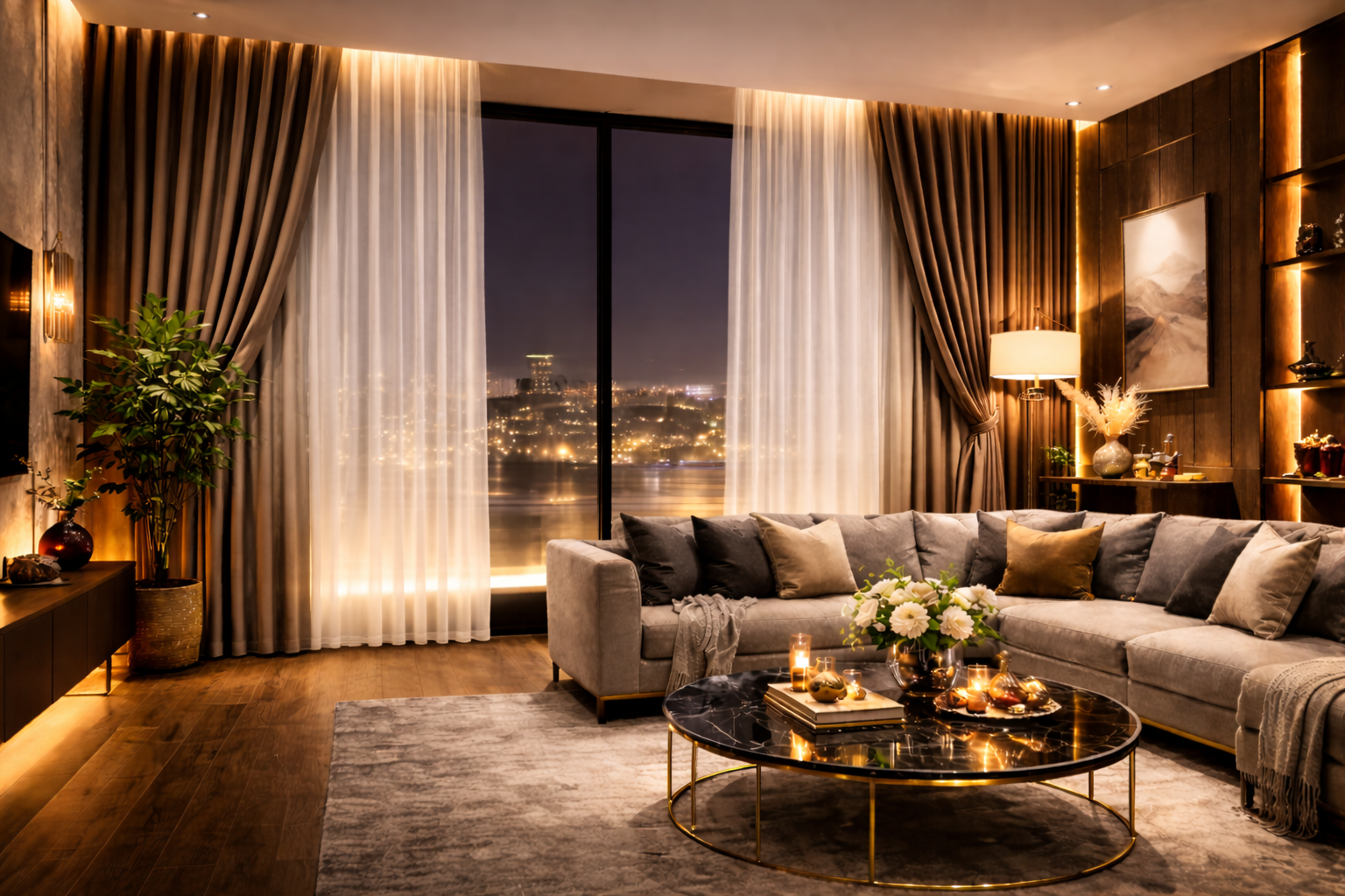 Layered Blackout Curtain Systems​