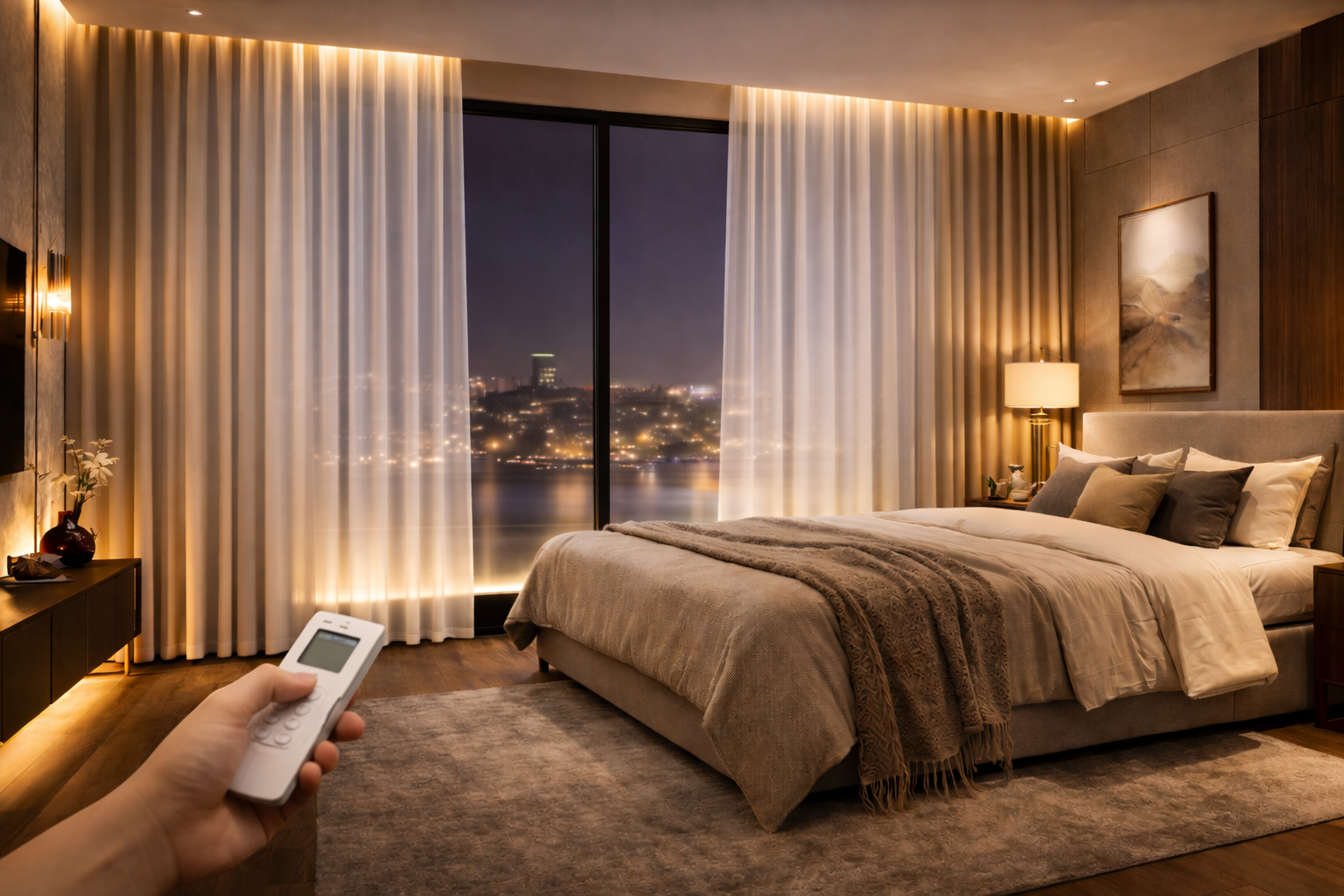 Motorized Sheer Curtains​