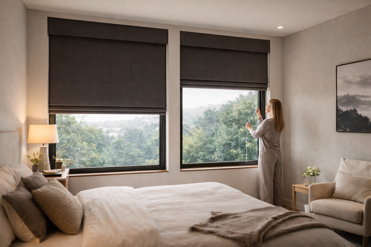 Blackout Roman Blinds