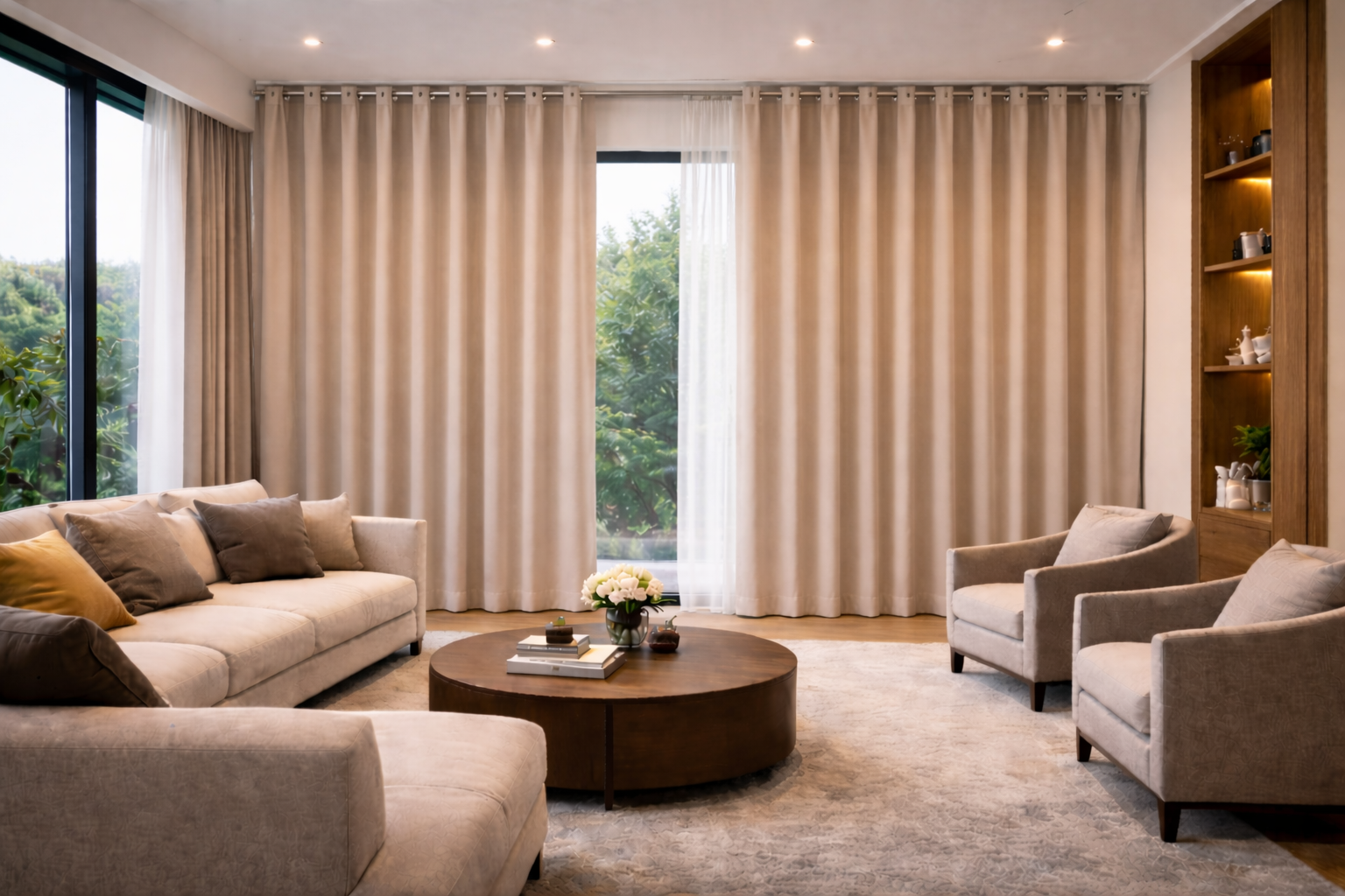 Eyelet Curtains for Living Rooms​