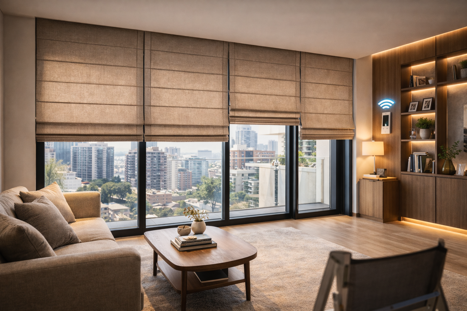Light-Filtering Roman Blinds
