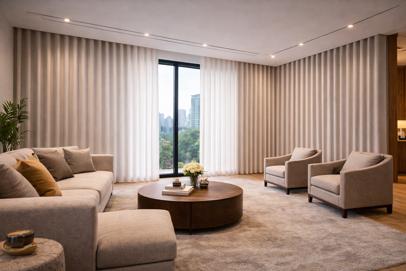 Minimalist Modern Wave Curtains​