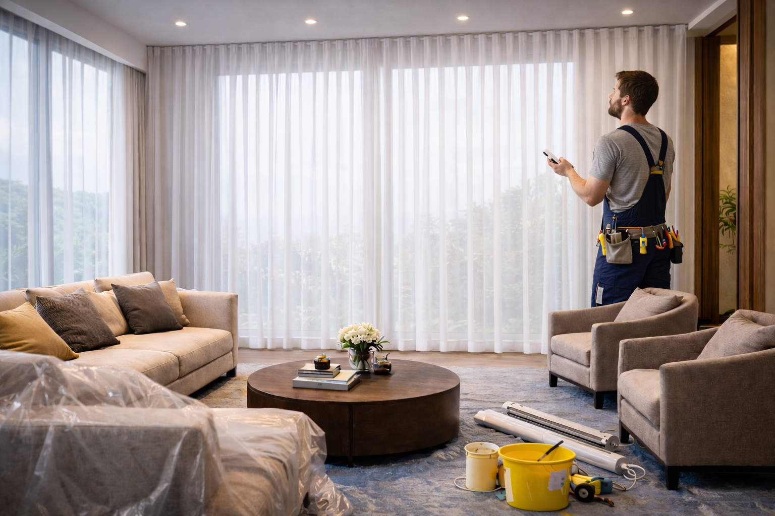 Motorized Blackout Curtains​