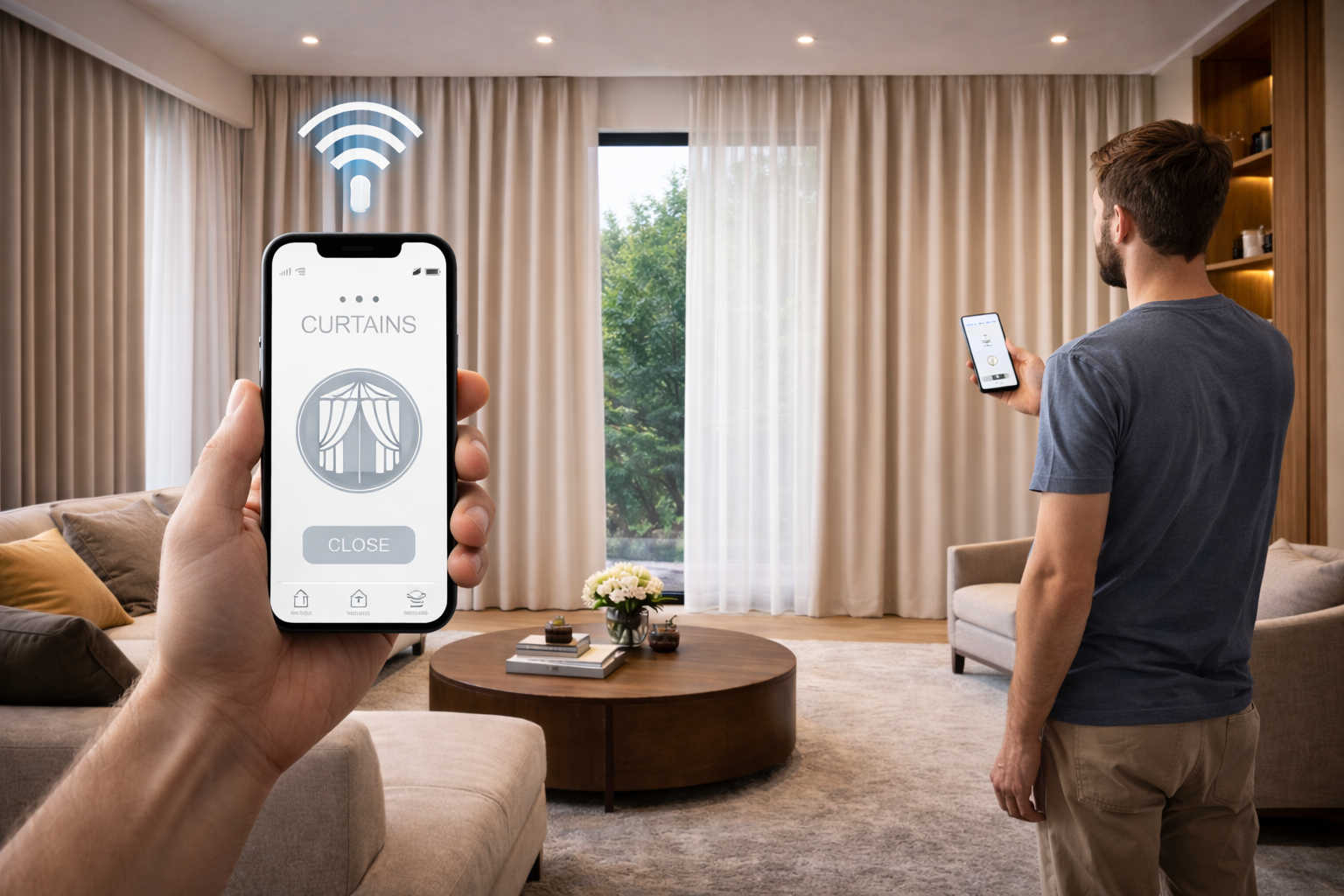 Smart Home Integrated Curtains​